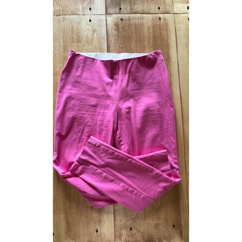 A New Day Hot Pink Skinny Ankle Pants High Rise Side Zip Stretch Size 6